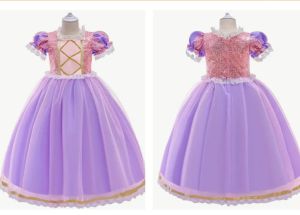Kids Costumes to Hire - Rapunzel Puff Sleeve dress - 10 Years